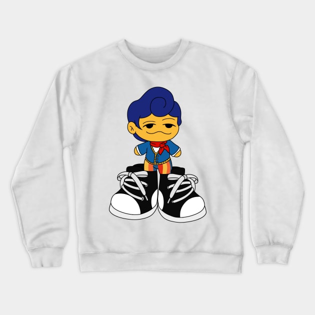 wally darling and his big shoes Crewneck Sweatshirt by LillyTheChibi